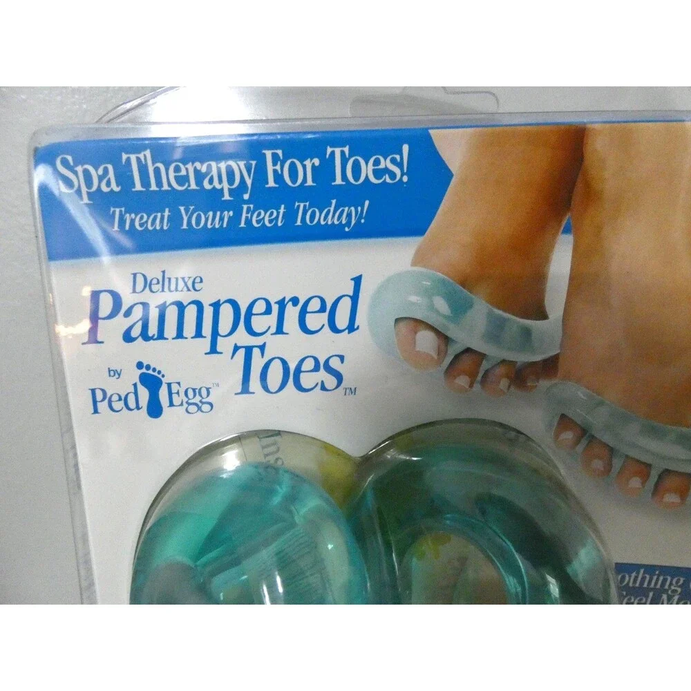 Ped Egg Deluxe Pampered Toes Spa Therapy Toe Separator One Size Gel Soothing